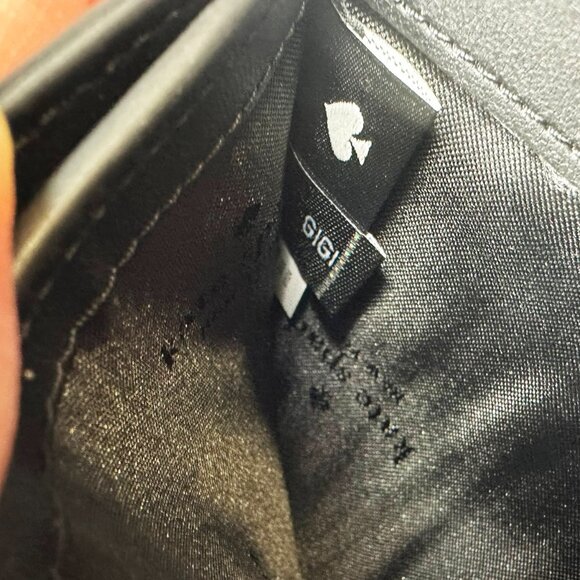 Kate Spade GIGI Black Compact Bifold Wallet — NWOT - Picture 3 of 8